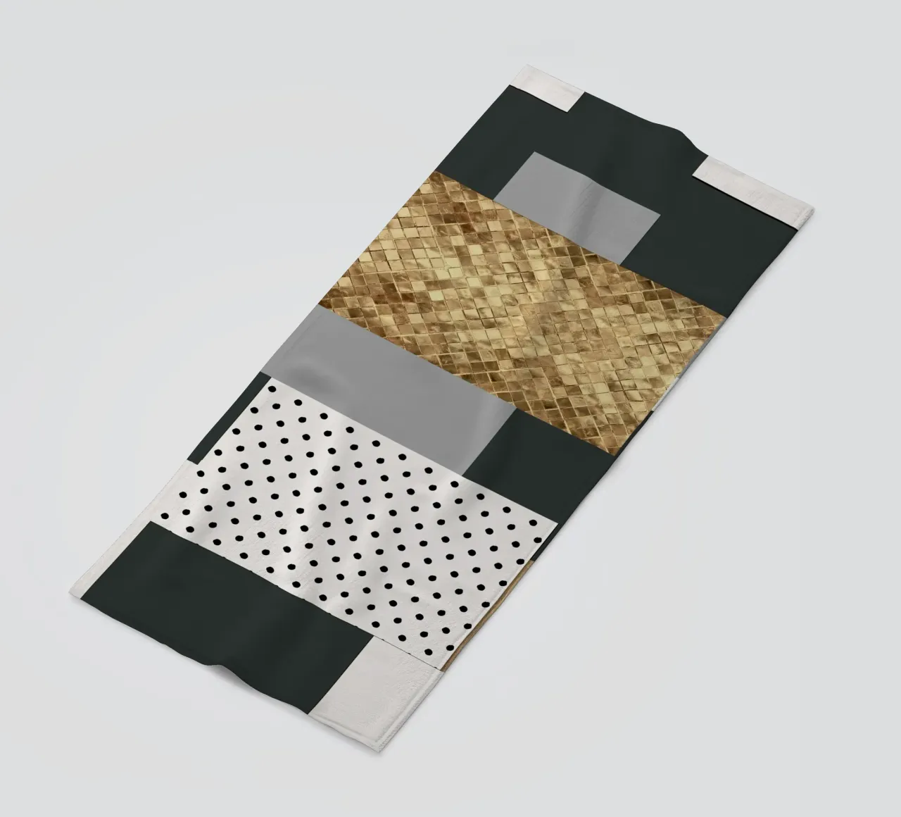 gray abstract telo mare da vintageshop