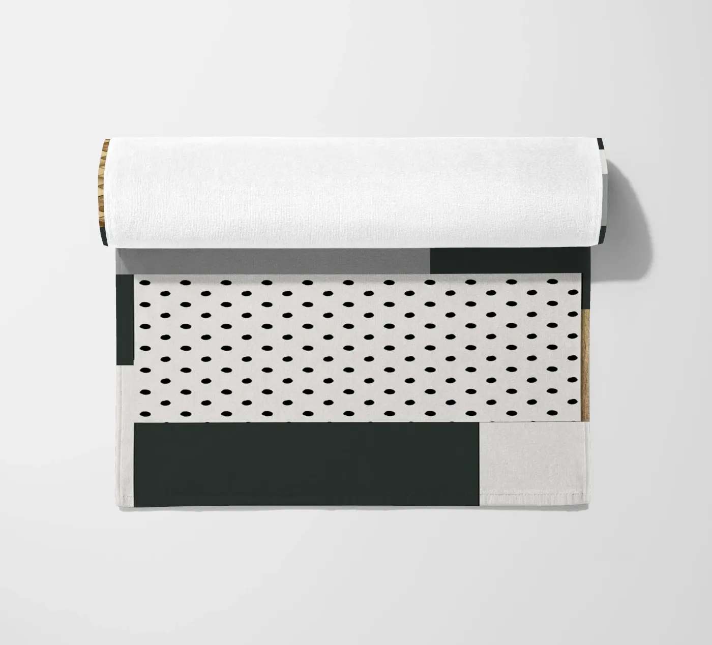 gray abstract beach towel by vintageshop