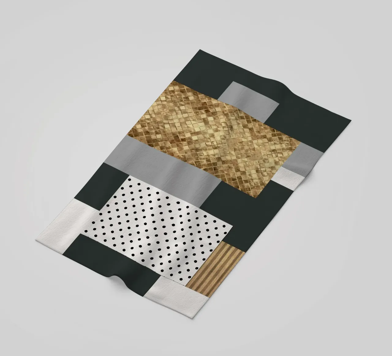 gray abstract telo mare da vintageshop