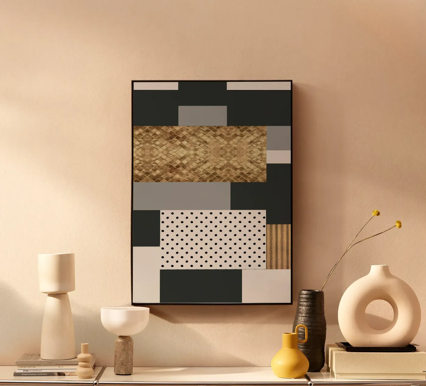 gray abstract plexiglas de vintageshop