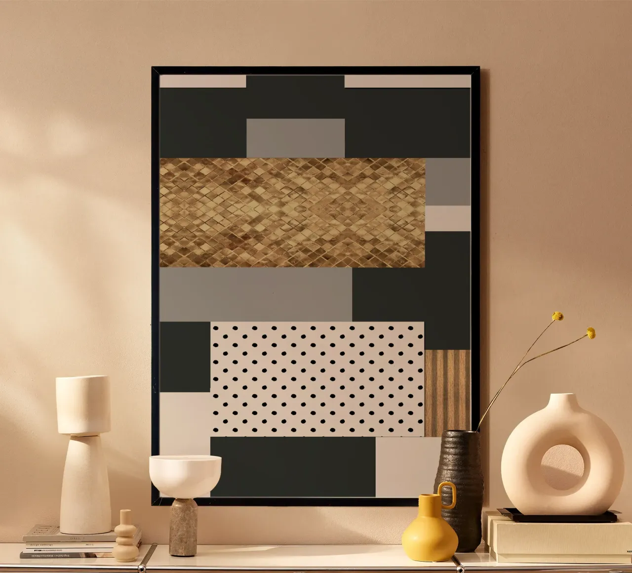 gray abstract poster da vintageshop