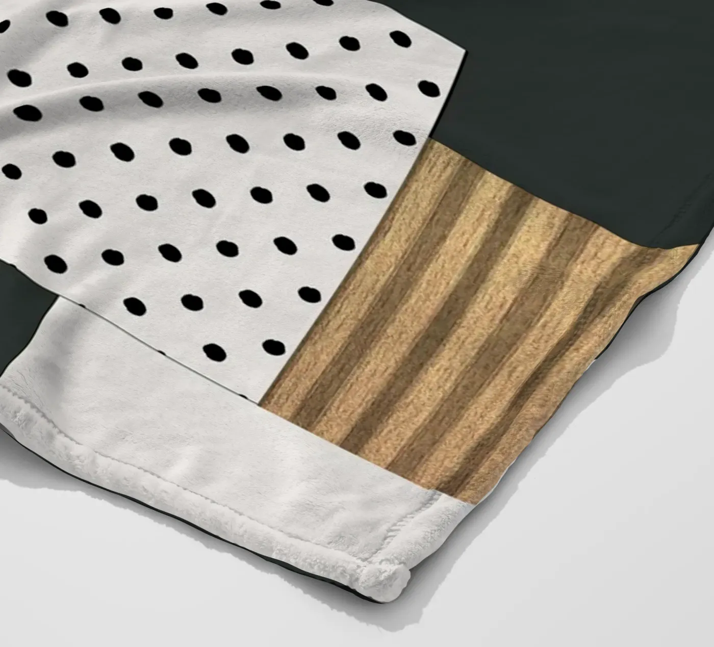 gray abstract Fleecedecke von vintageshop