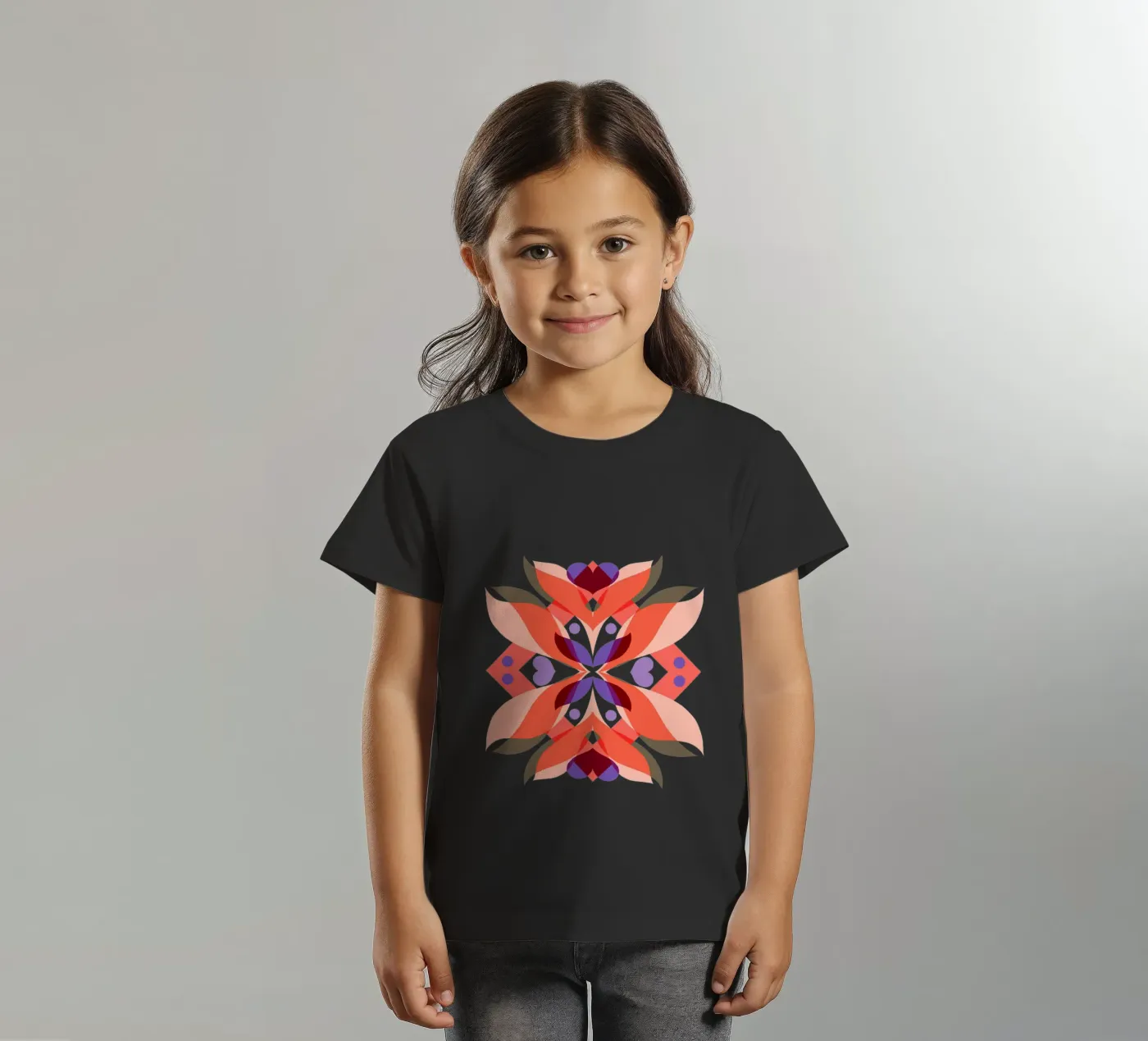 Cuori botanici t-shirt bambini da Pintilina