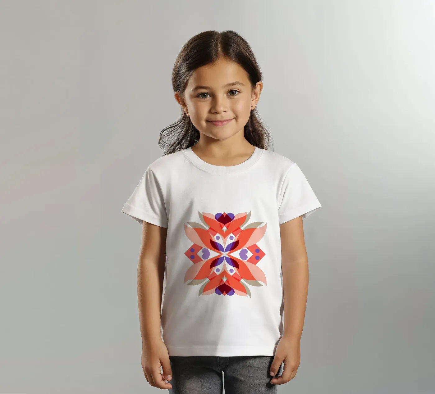 Cuori botanici t-shirt bambini da Pintilina