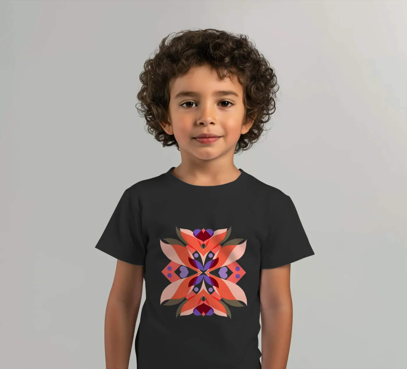 Cuori botanici t-shirt bambini da Pintilina