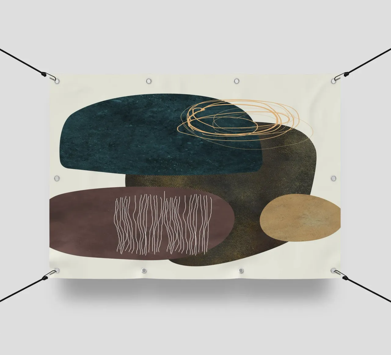 abstract boho x telo in pvc da vintageshop