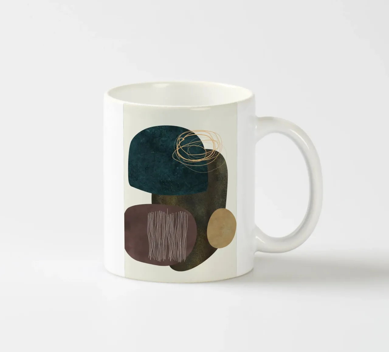 abstract boho x tazza in ceramica da vintageshop