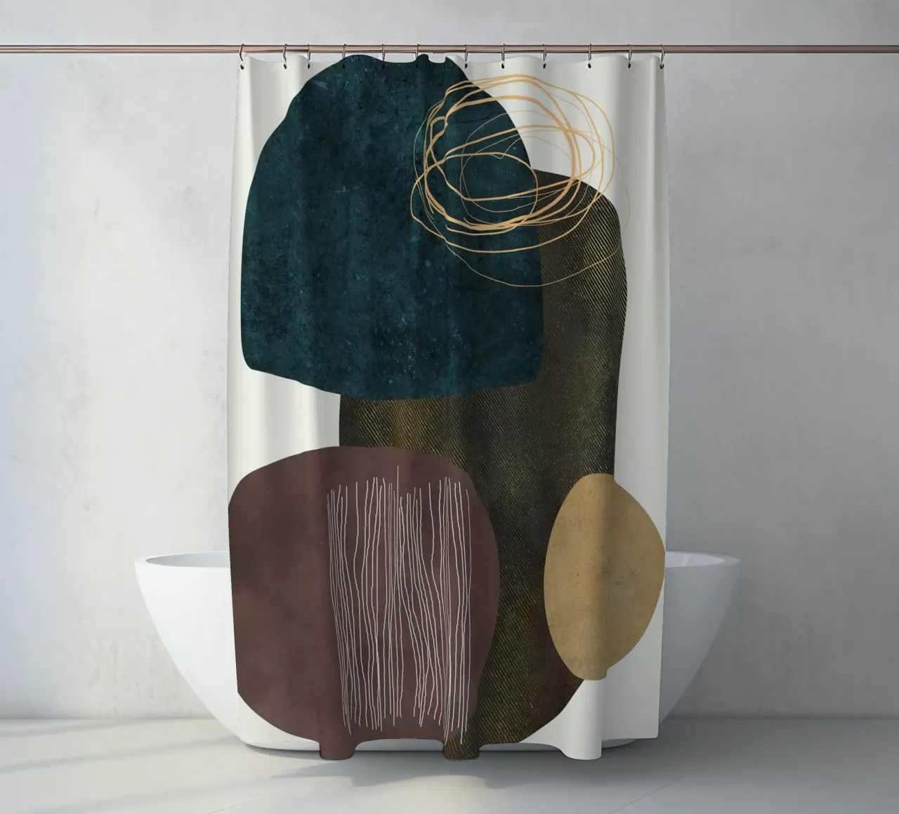 abstract boho x tenda da doccia da vintageshop