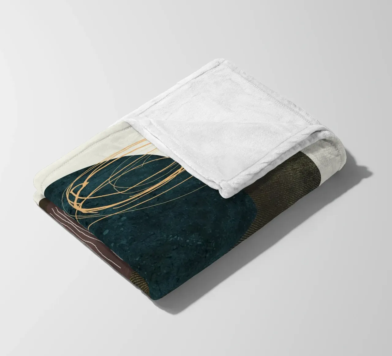 abstract boho x coperta in pile da vintageshop