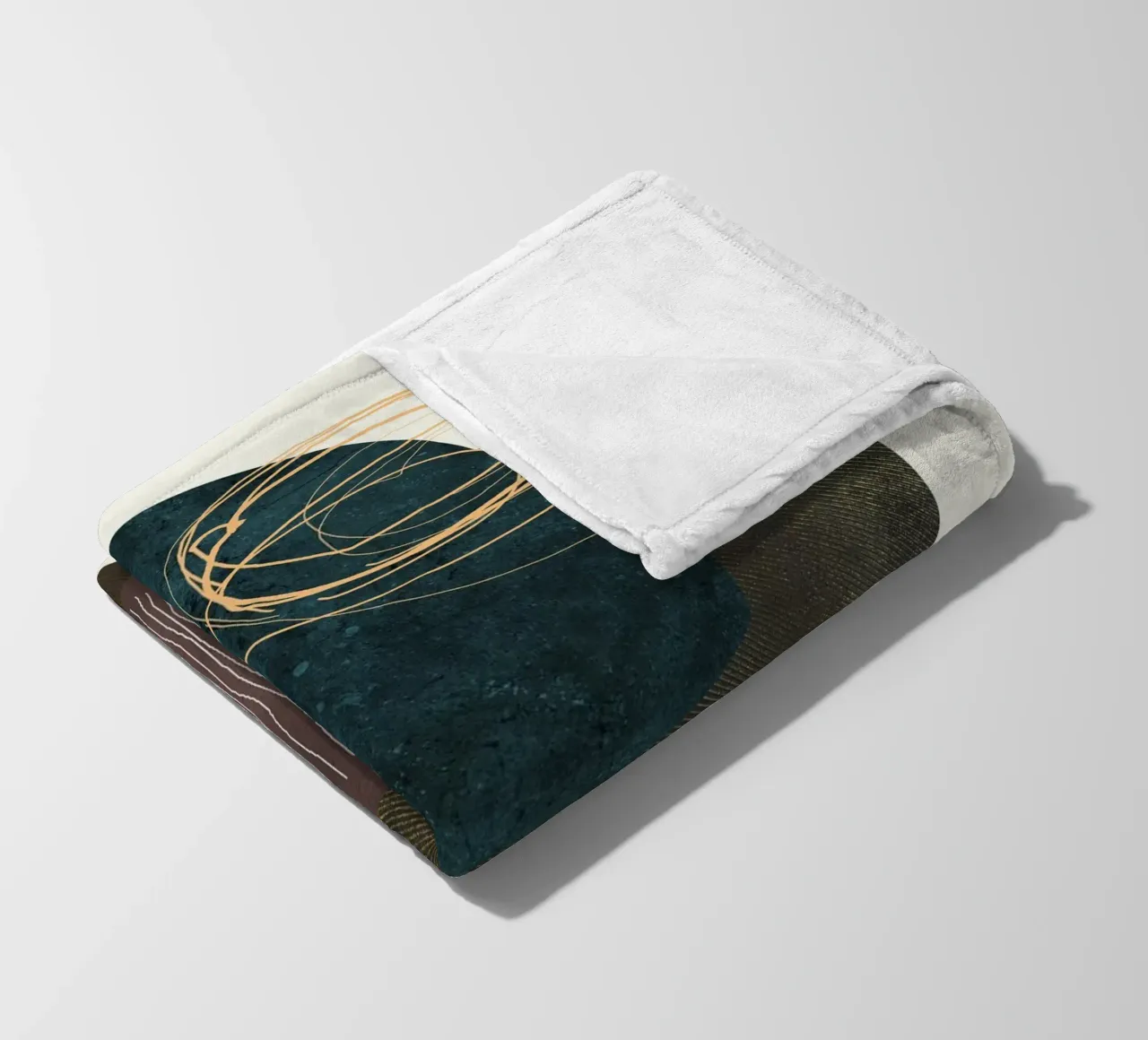 abstract boho x coperta in pile da vintageshop