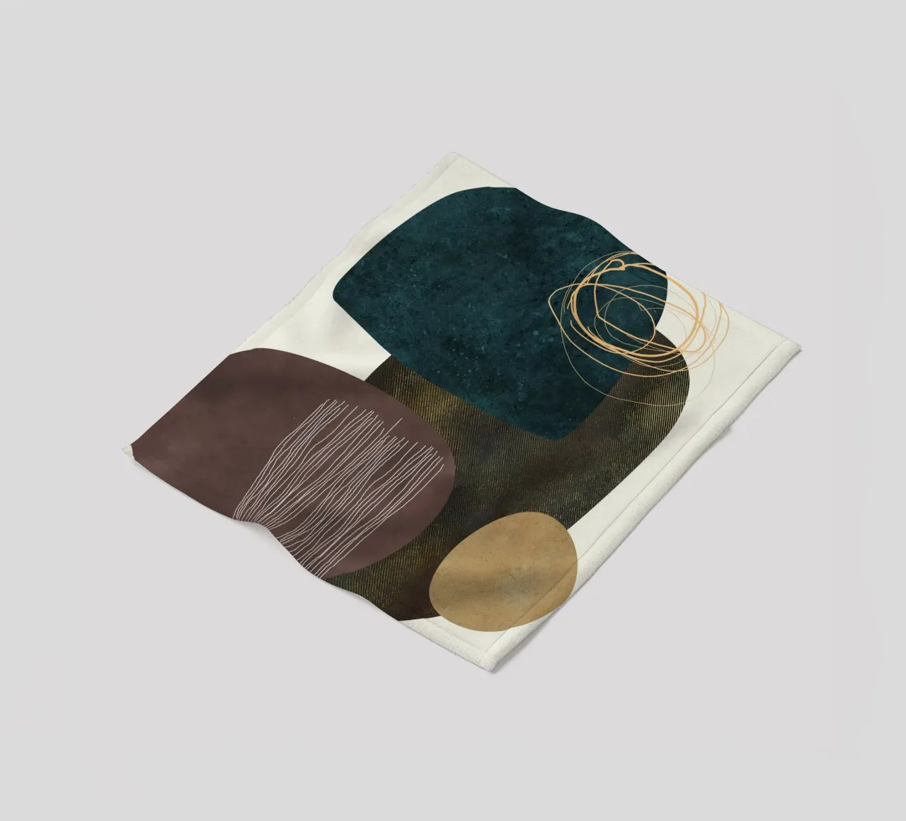 abstract boho x coperta in pile da vintageshop