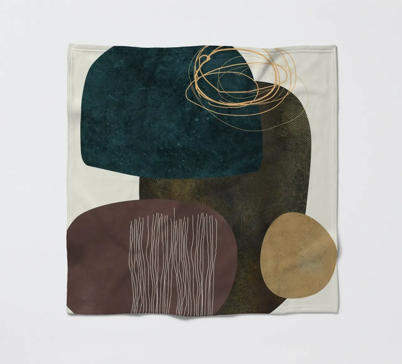 abstract boho x coperta in pile da vintageshop