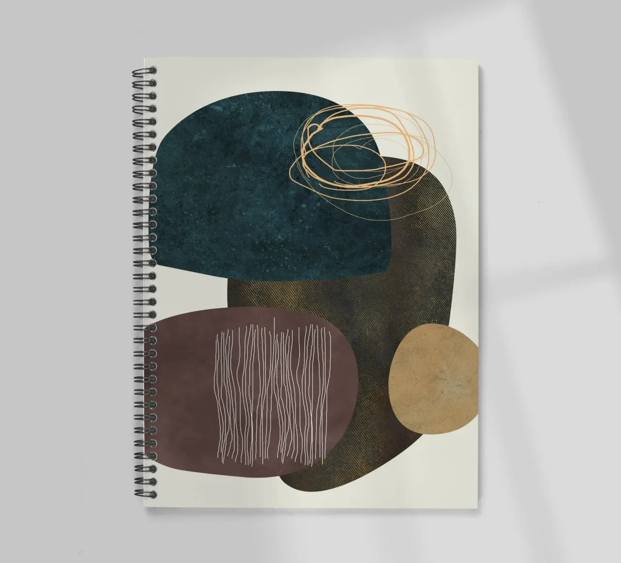 abstract boho x spiral notebook by vintageshop