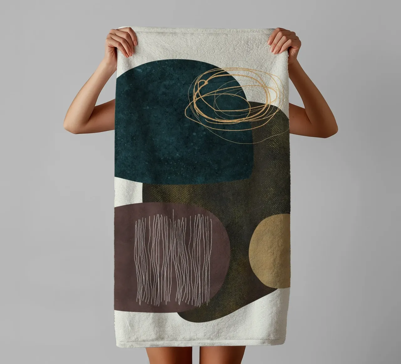 abstract boho x towel by vintageshop