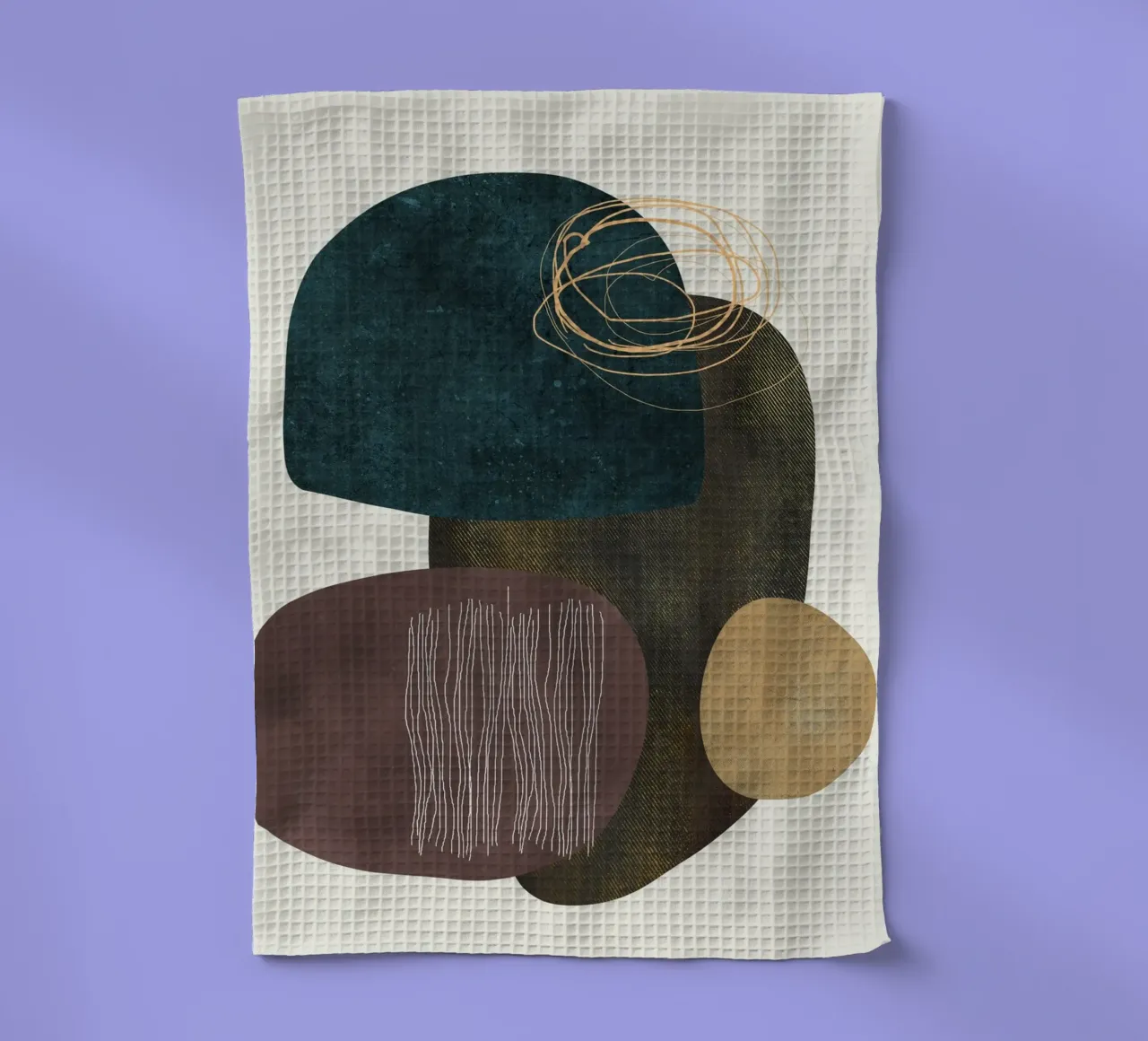 abstract boho x canovaccio da cucina da vintageshop