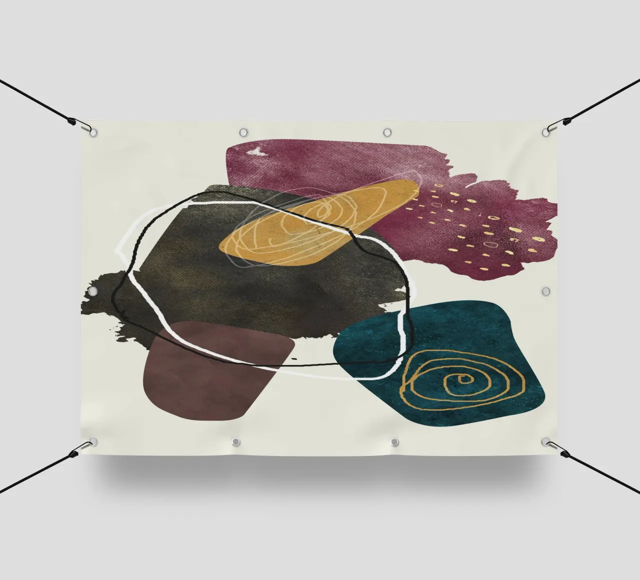 abstract boho xl telo in pvc da vintageshop