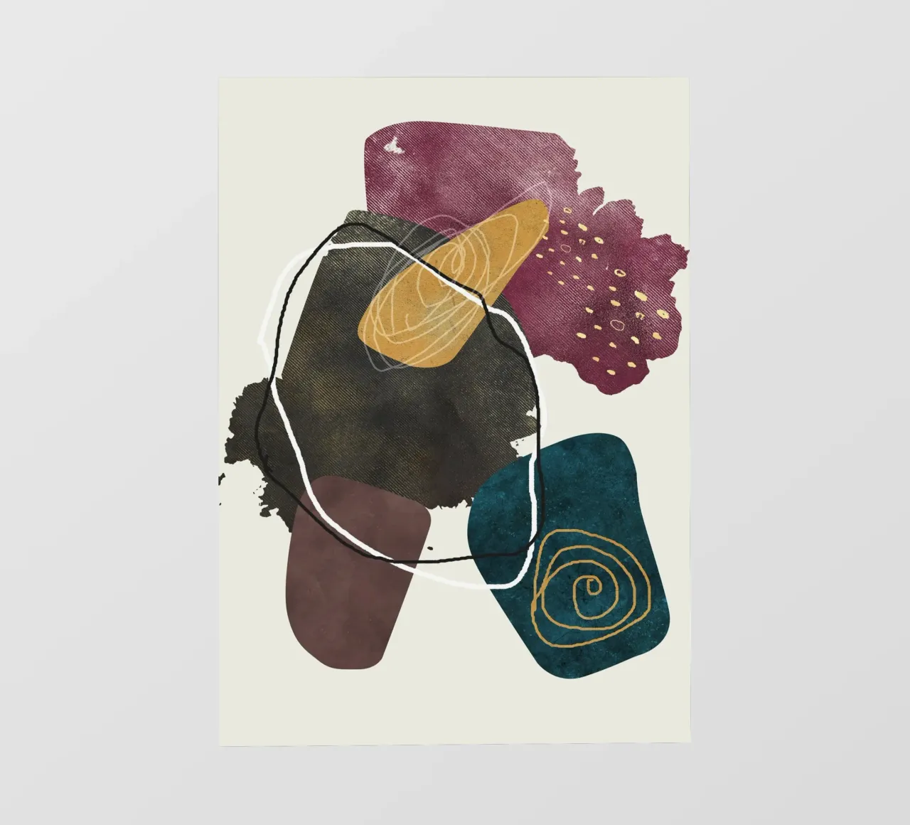 abstract boho xl telo in pvc da vintageshop