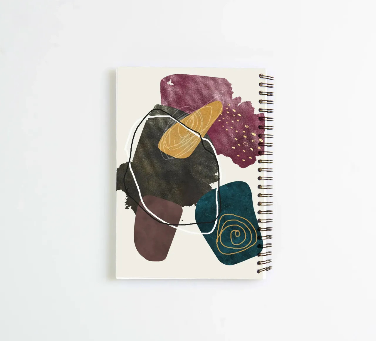 abstract boho xl spiral notebook by vintageshop