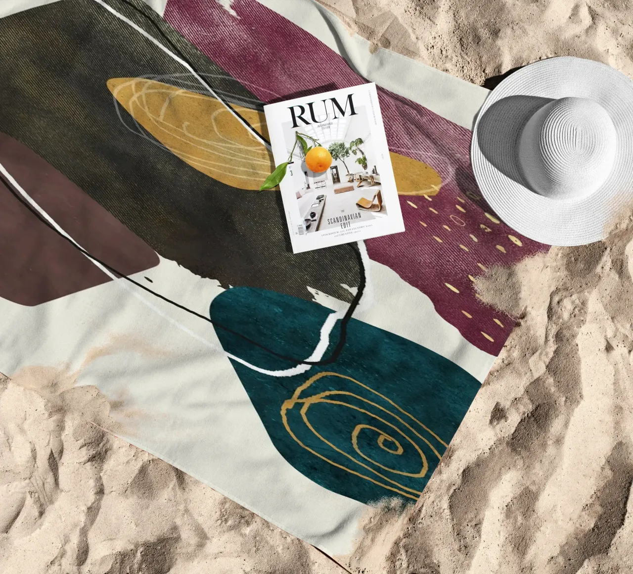 abstract boho xl telo mare da vintageshop