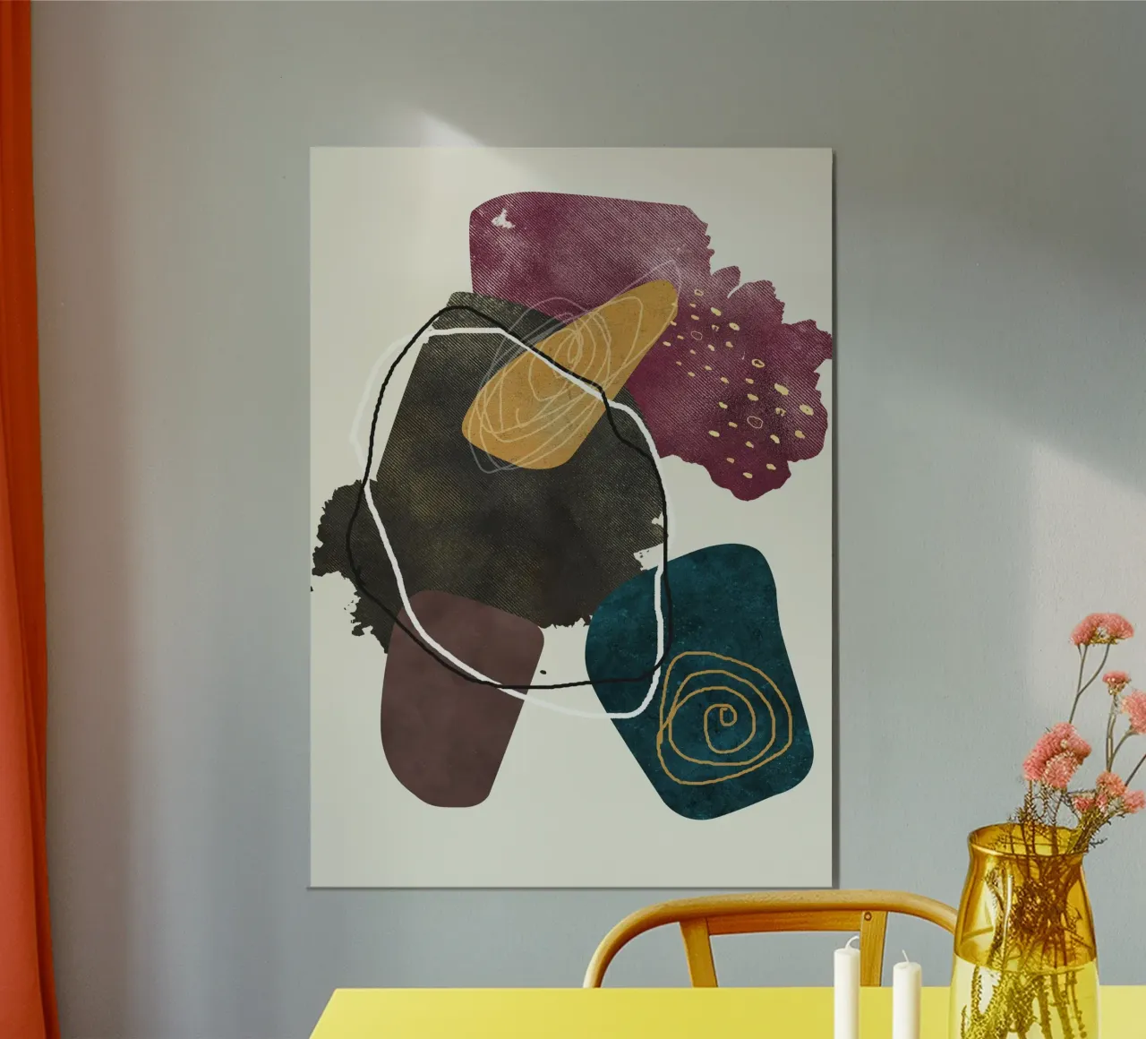 abstract boho xl alluminio dibond da vintageshop
