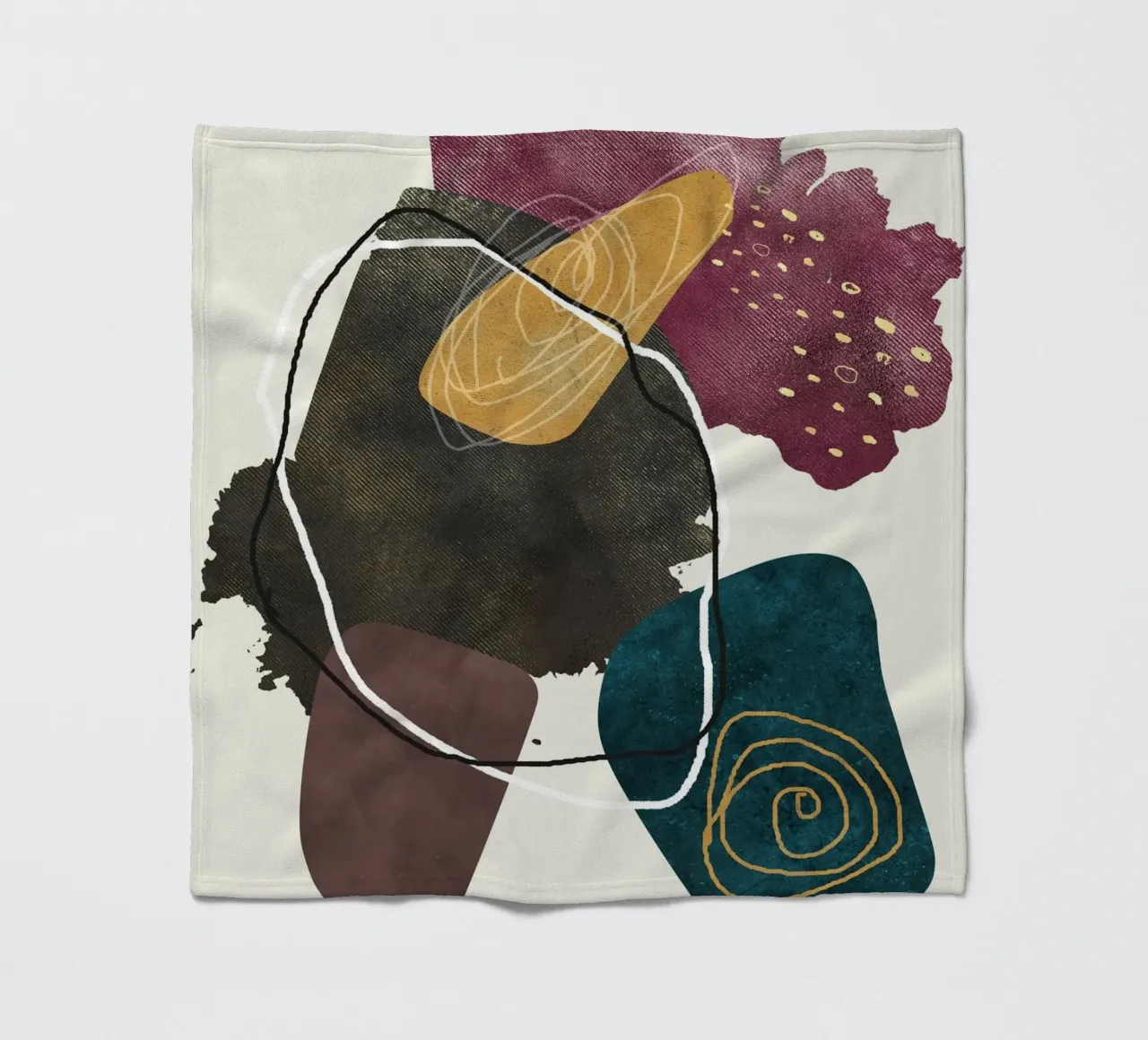 abstract boho xl coperta in pile da vintageshop