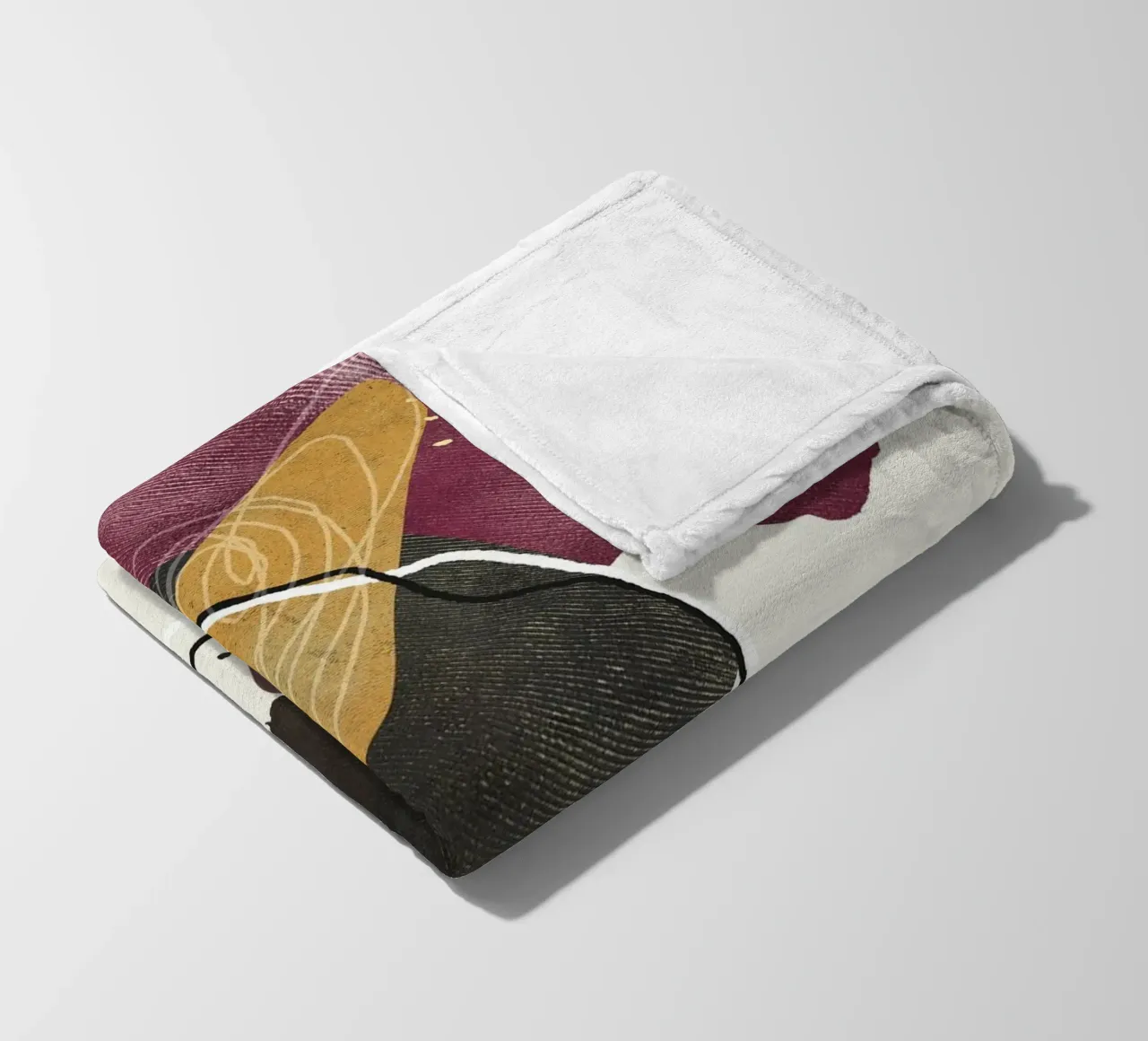 abstract boho xl coperta in pile da vintageshop