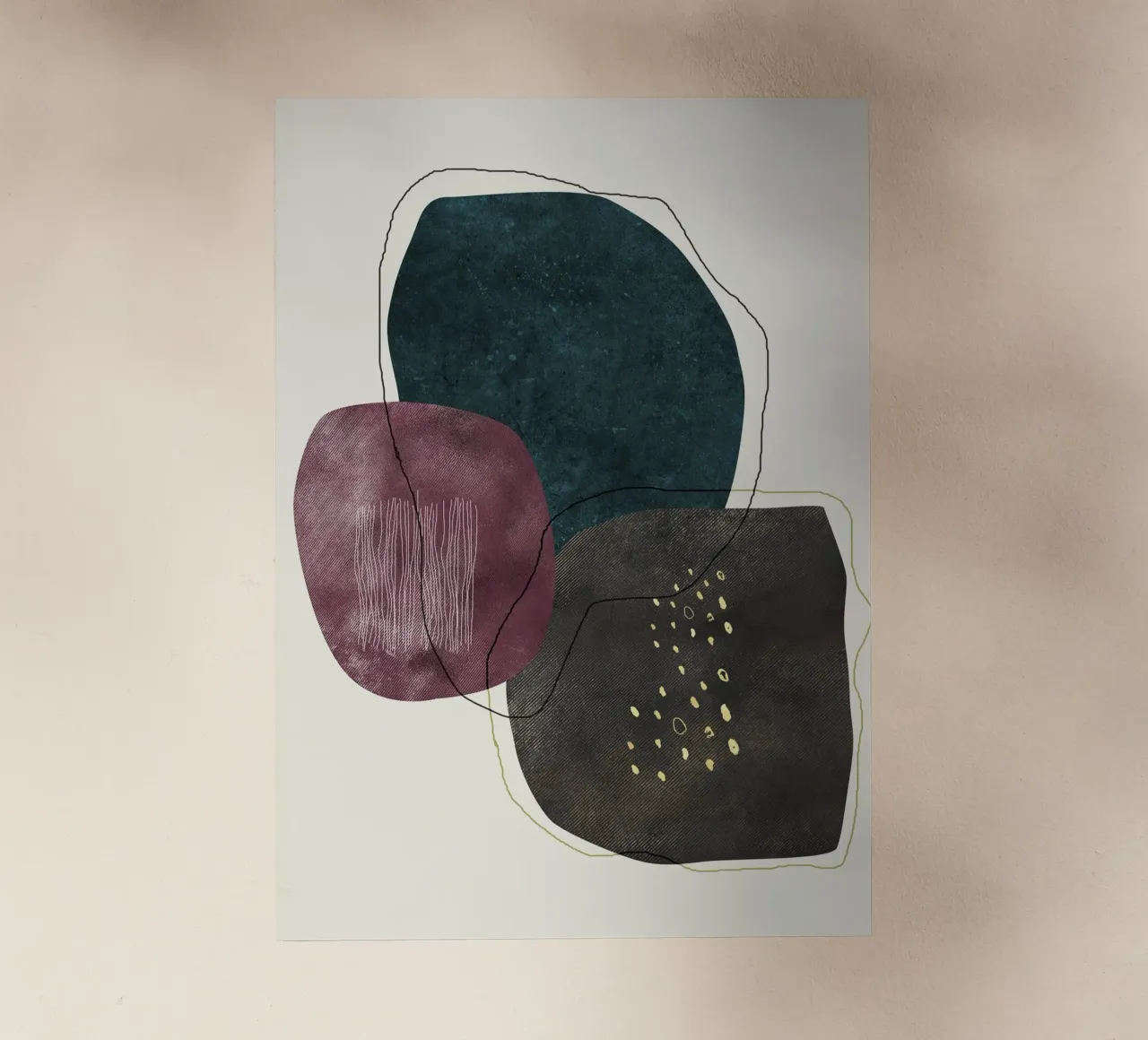 abstract boho art pellicola backlit da vintageshop