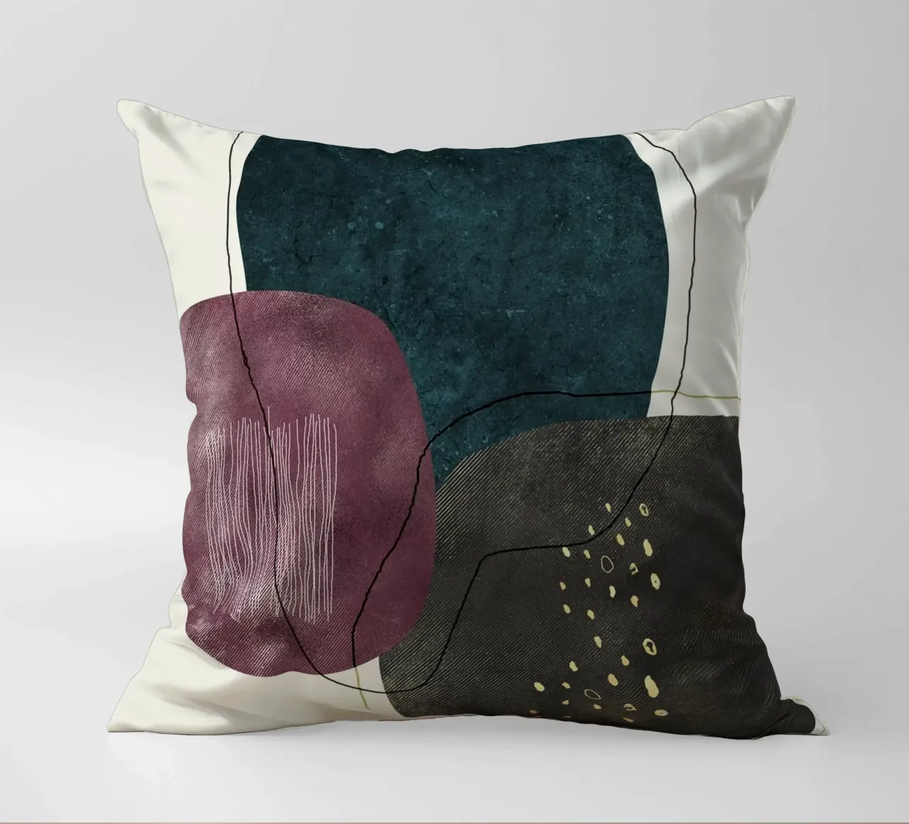 abstract boho art cuscino da vintageshop