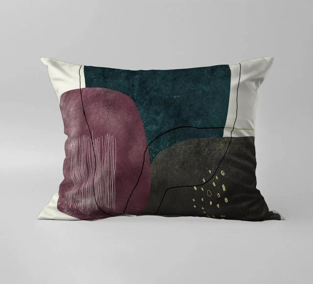 abstract boho art cuscino da vintageshop