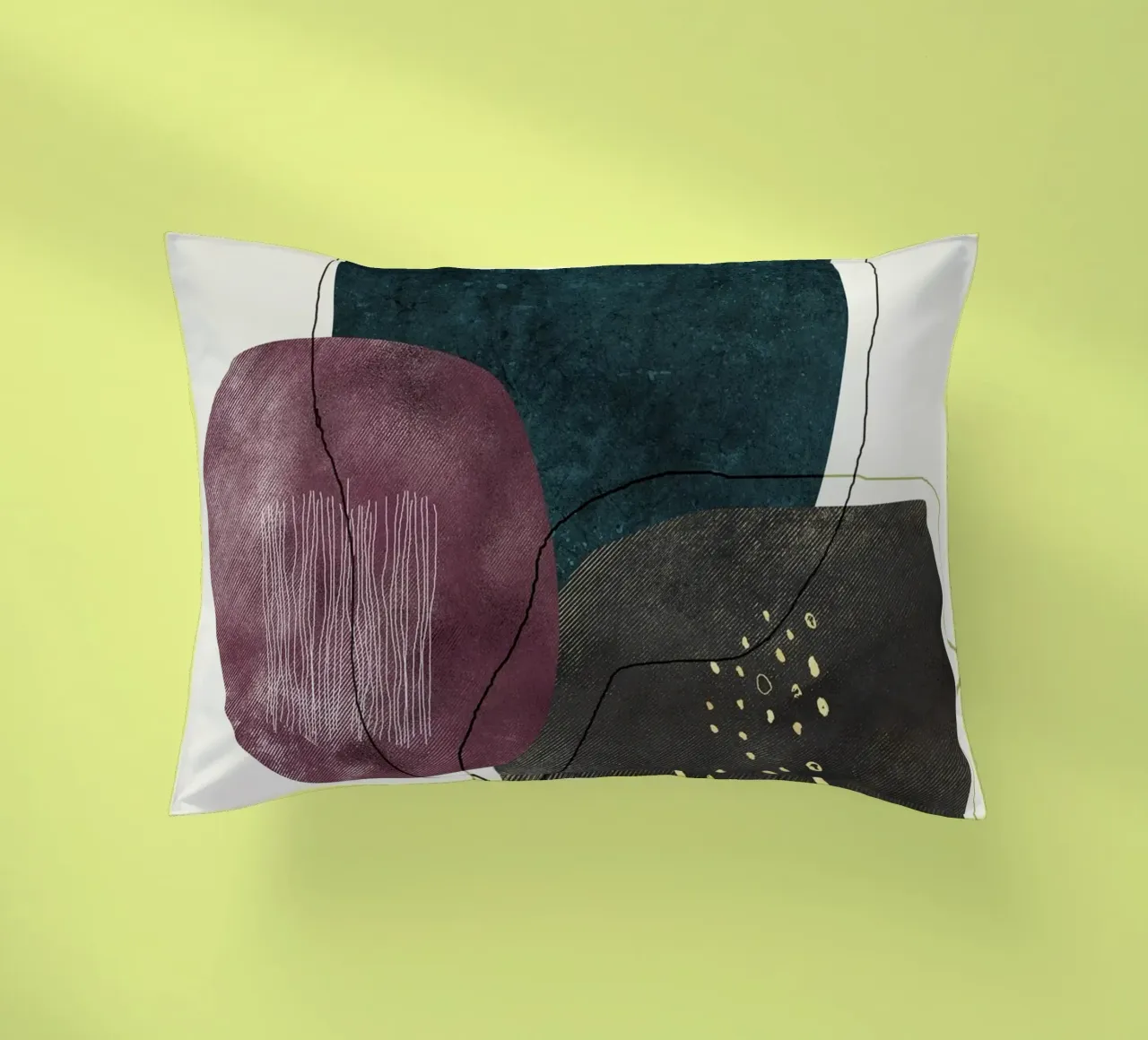 abstract boho art cuscino da vintageshop