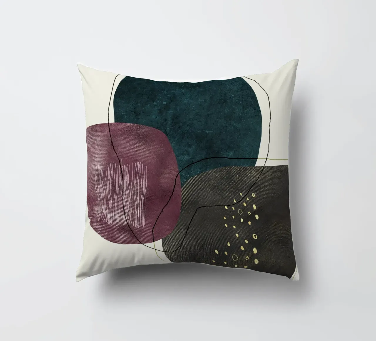 abstract boho art cuscino da vintageshop