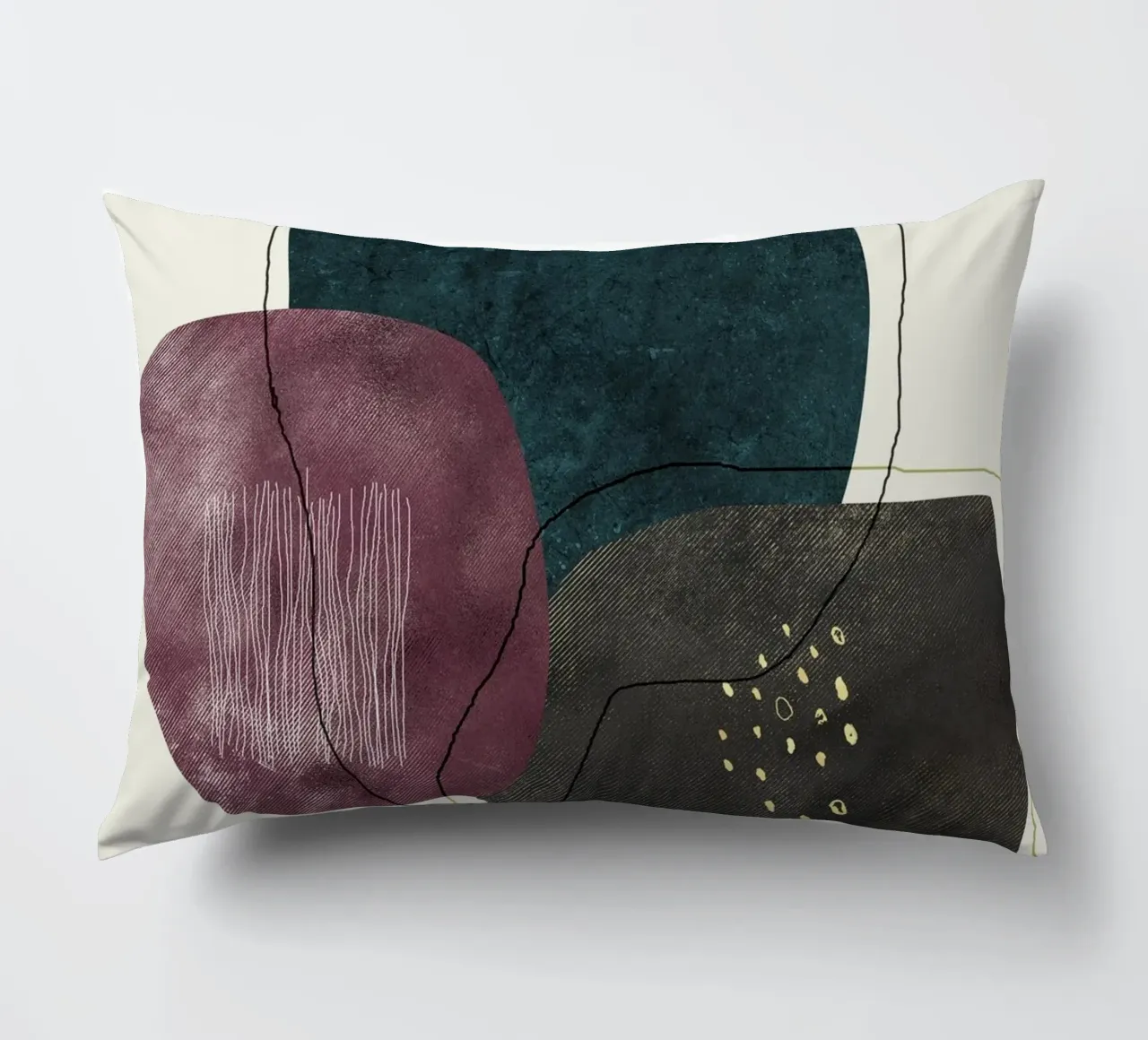 abstract boho art cuscino da vintageshop