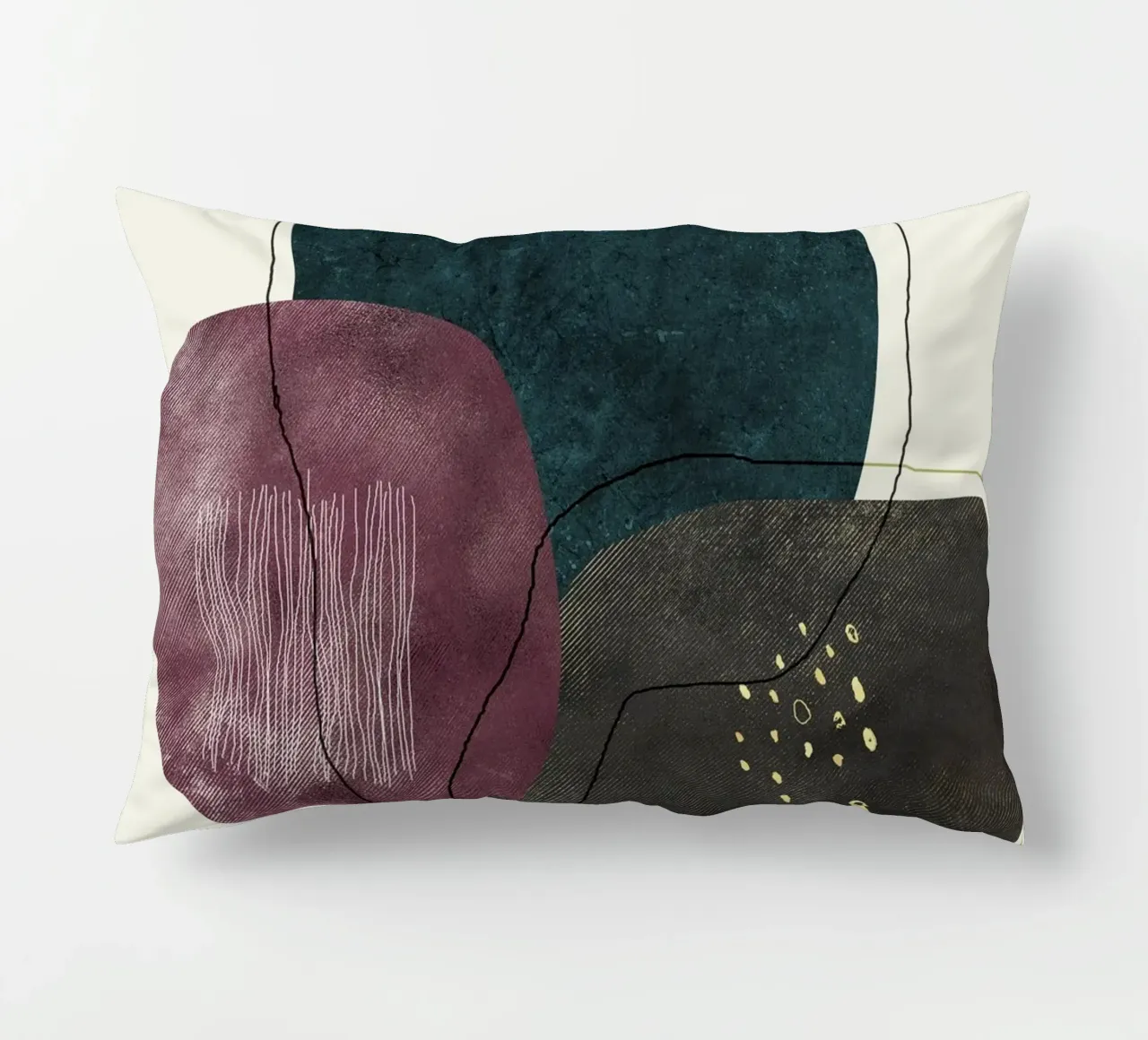 abstract boho art cuscino da vintageshop