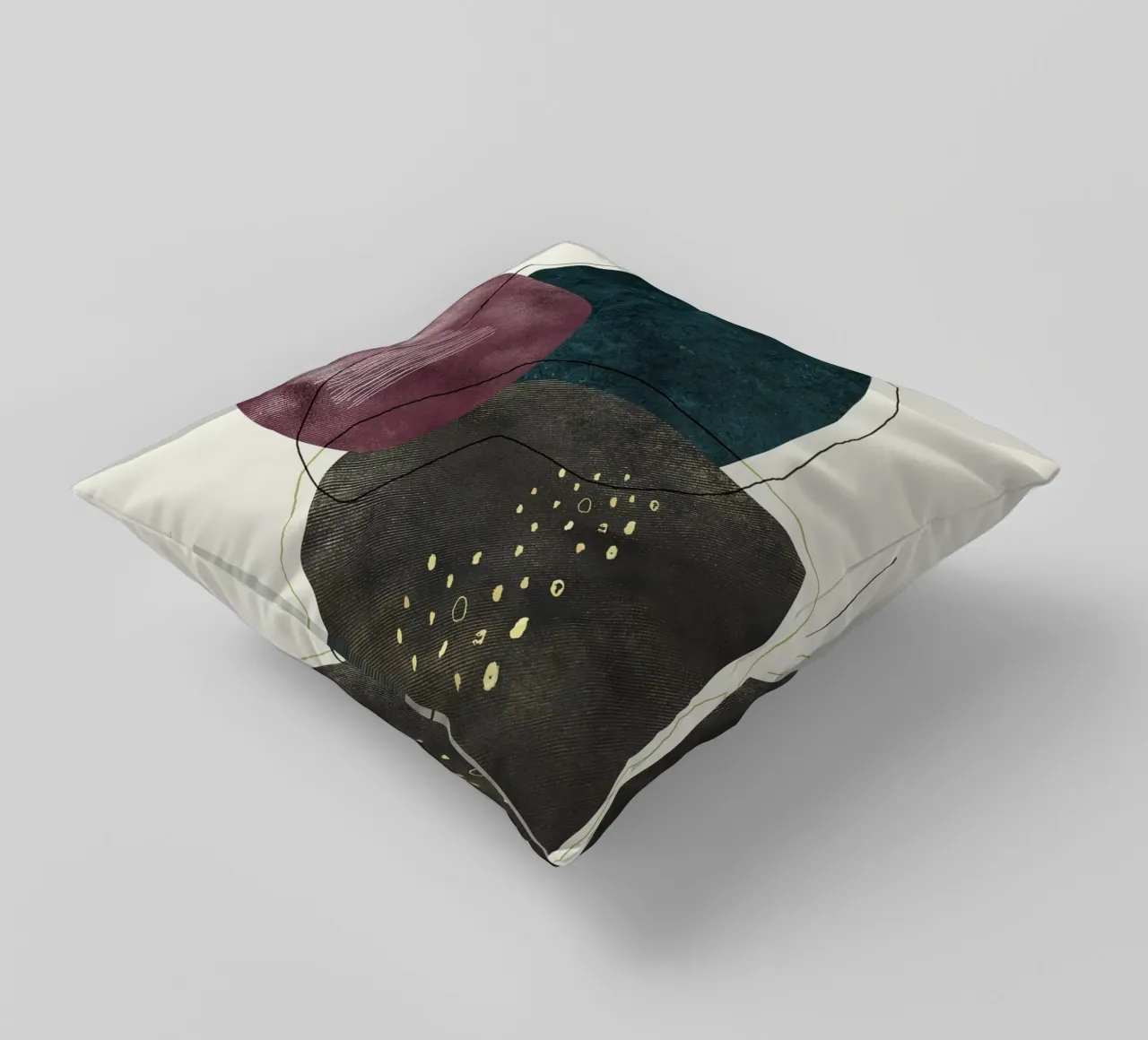 abstract boho art cuscino da vintageshop