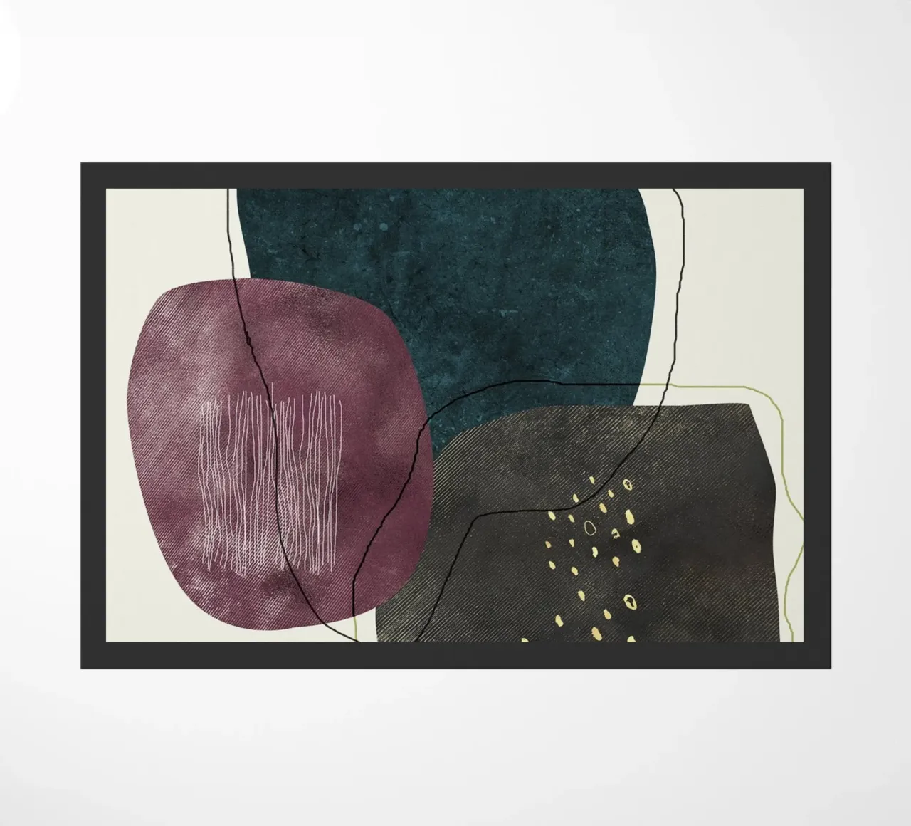 abstract boho art zerbino da vintageshop