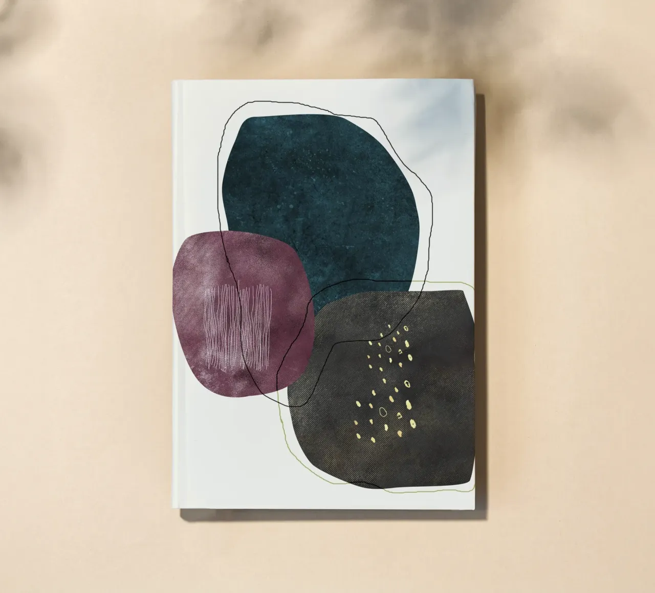 abstract boho art notebook by vintageshop