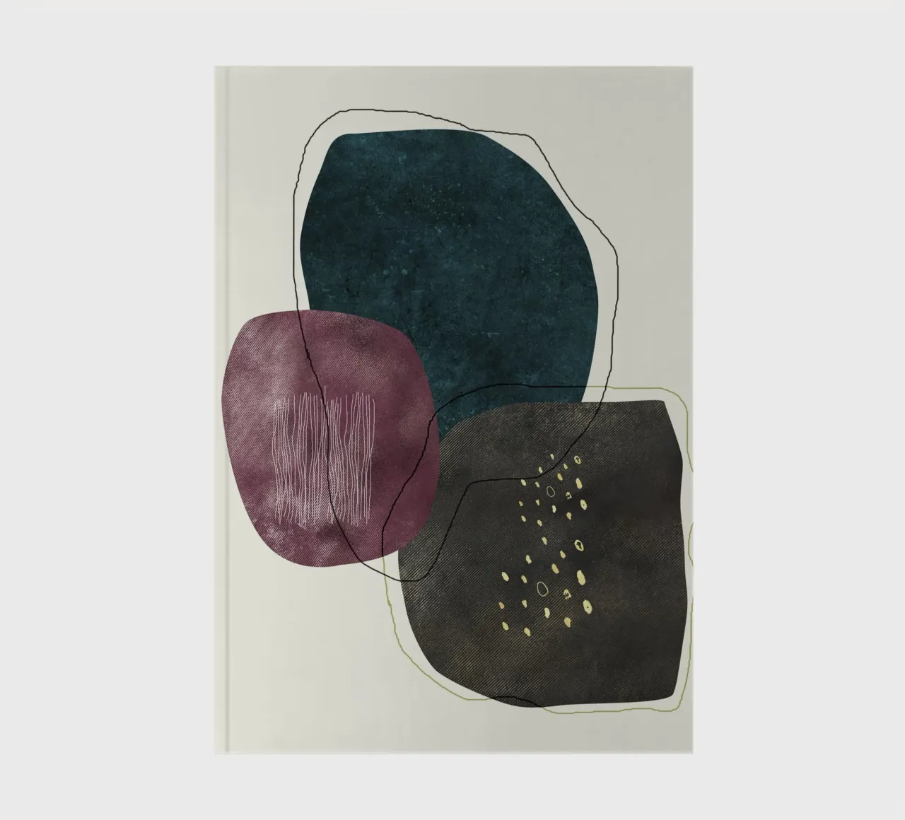 abstract boho art notebook by vintageshop