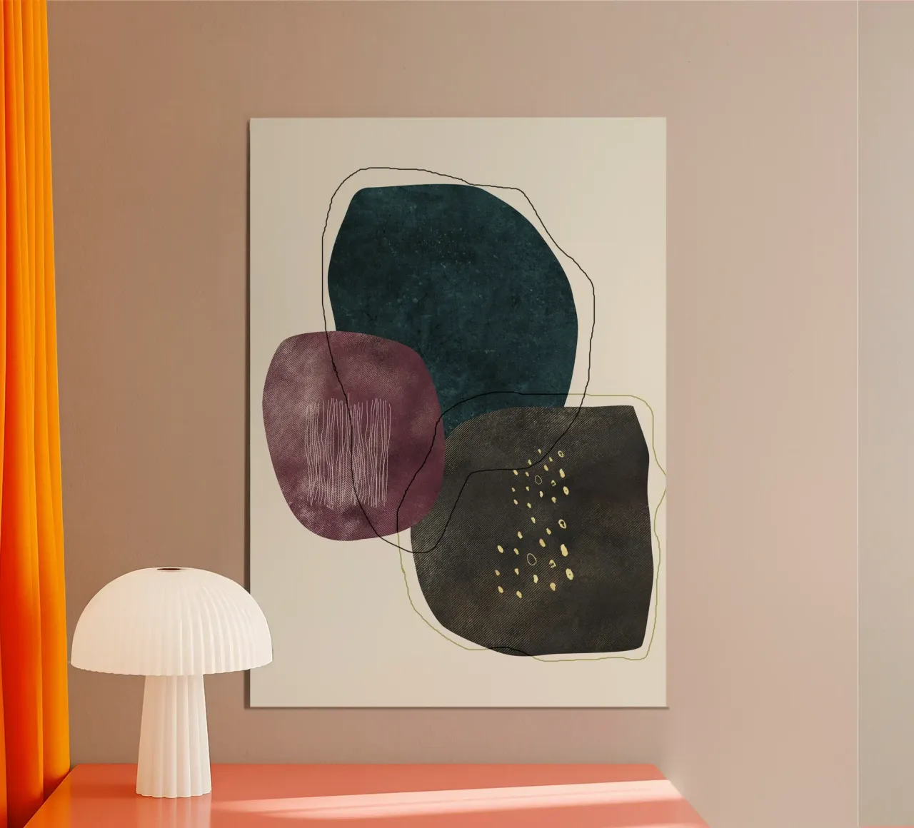 abstract boho art pannello forex da vintageshop