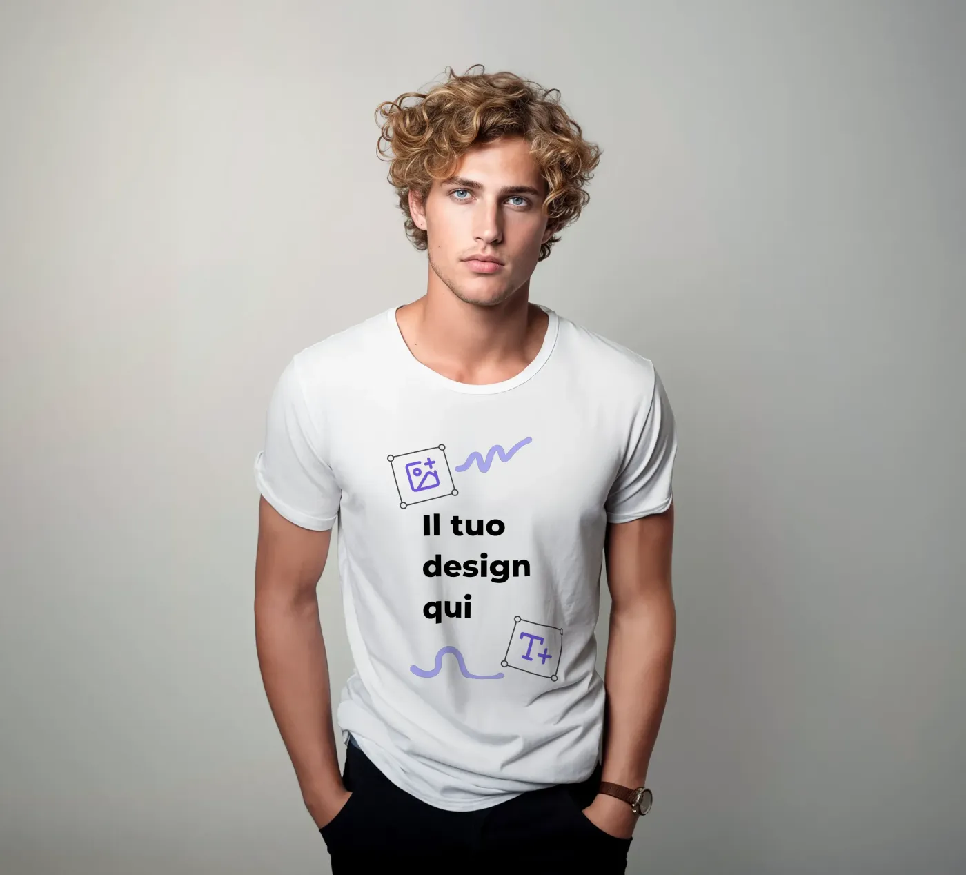 Il tuo design qui t-shirt van JUNIQE