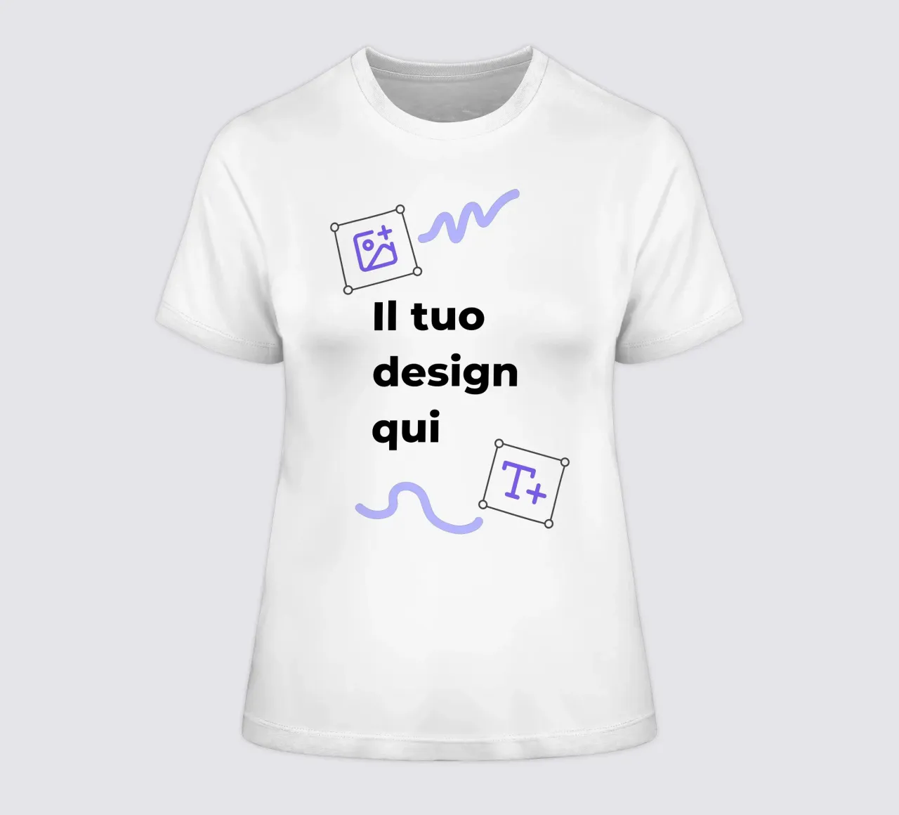 Il tuo design qui t-shirt da donna da JUNIQE