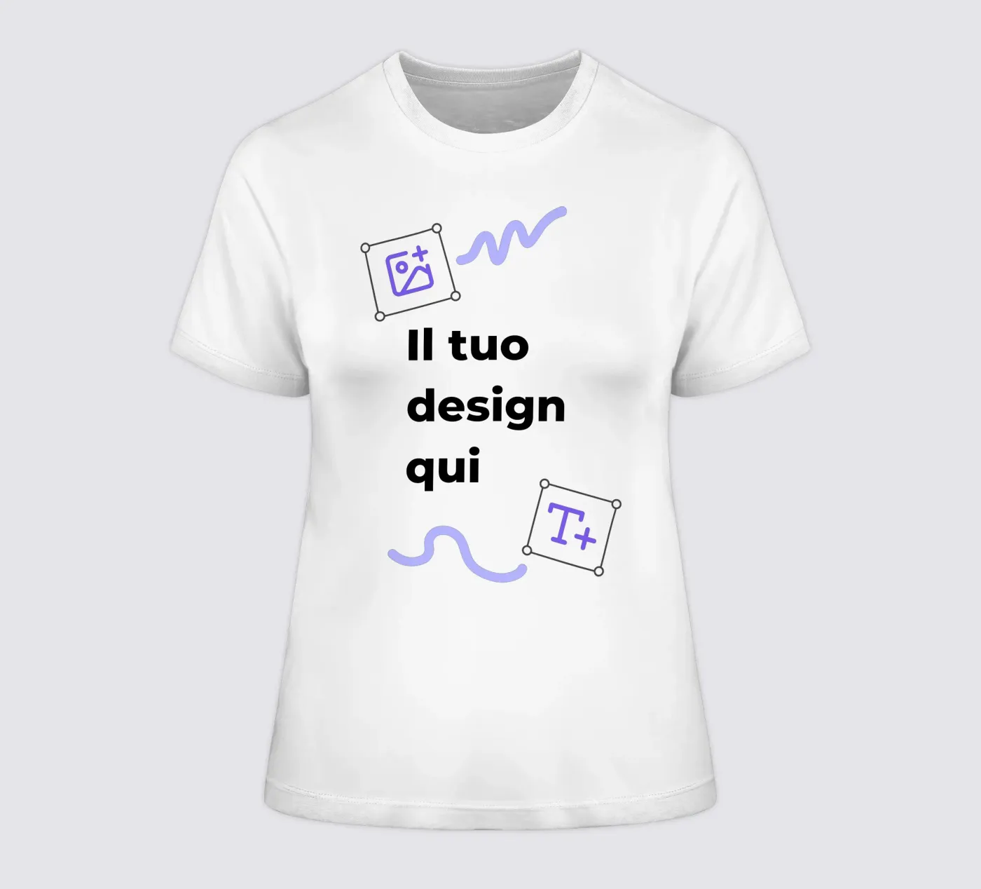 Il tuo design qui women's fitted t-shirt by JUNIQE