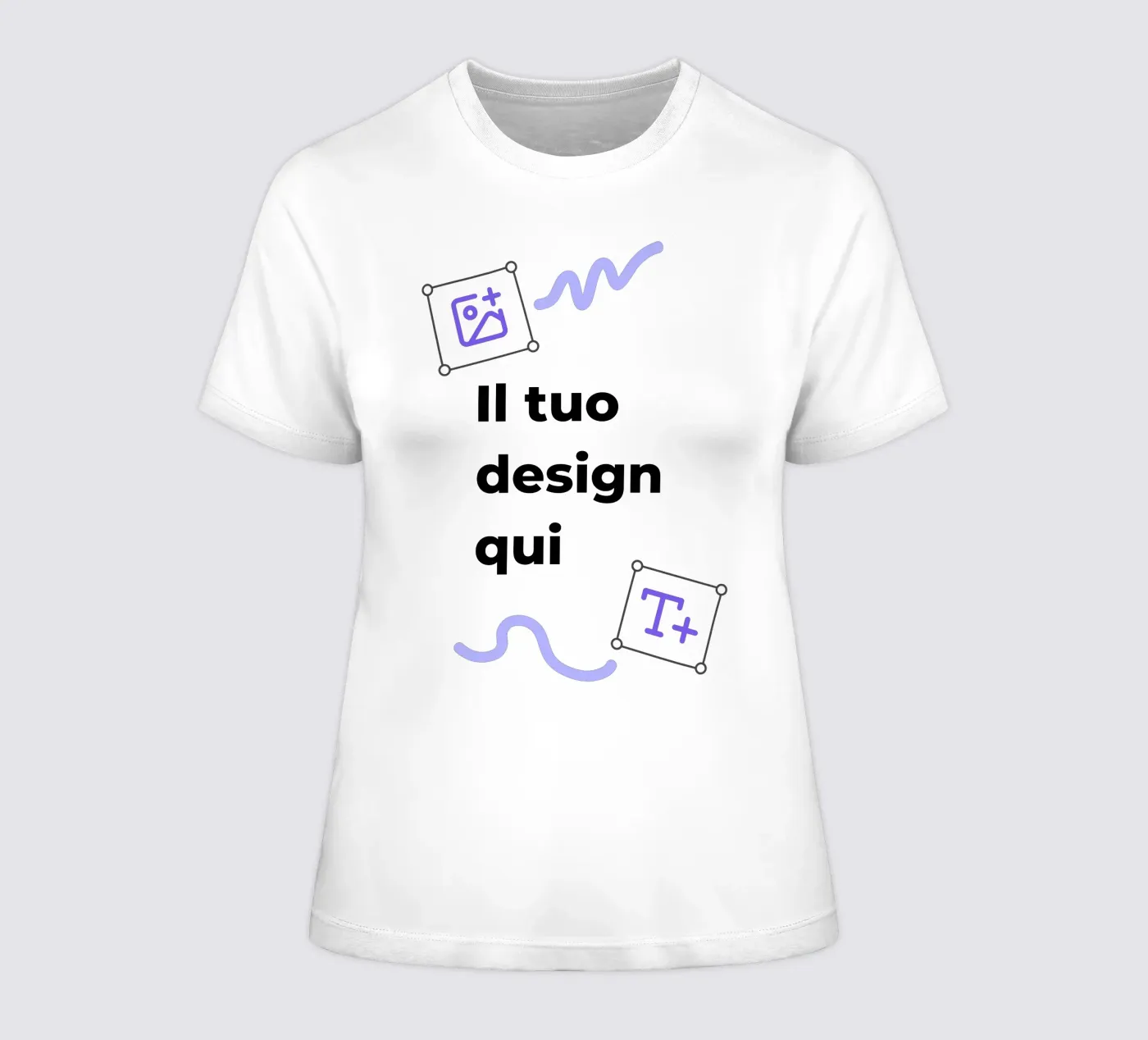 Il tuo design qui t-shirt da donna da JUNIQE