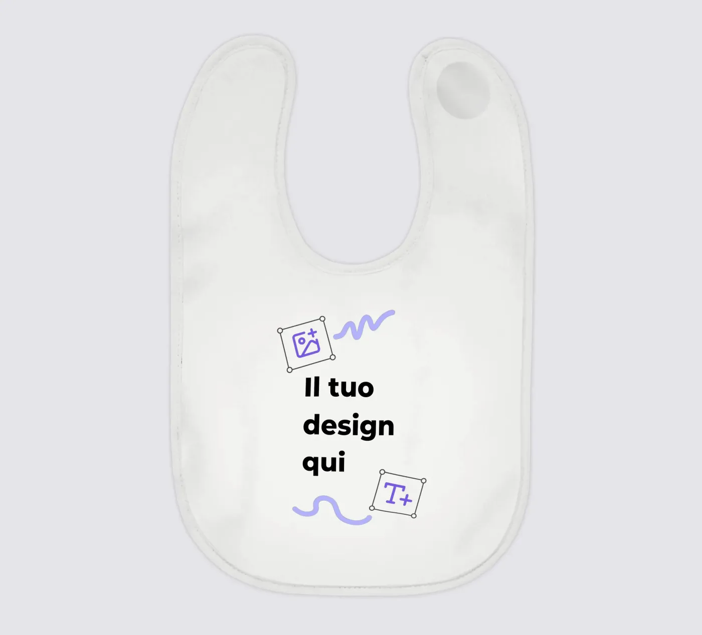 Il tuo design qui bavaglino da JUNIQE