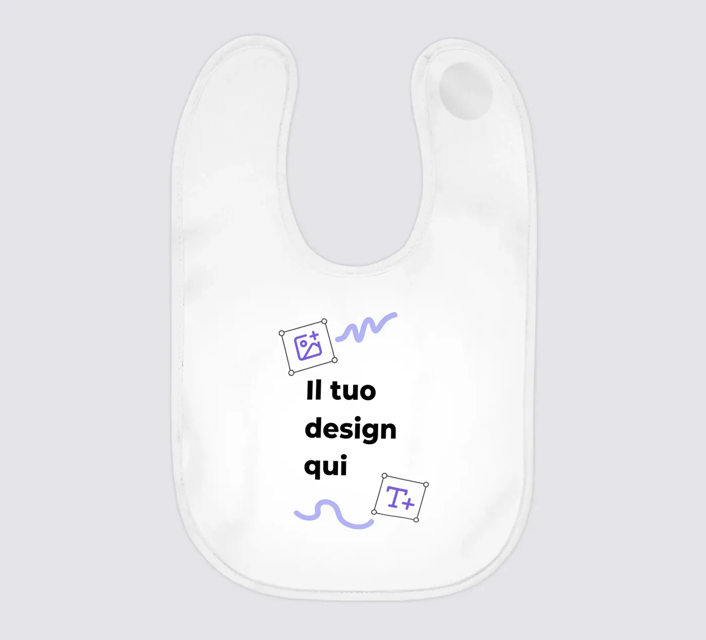 Il tuo design qui bavaglino da JUNIQE