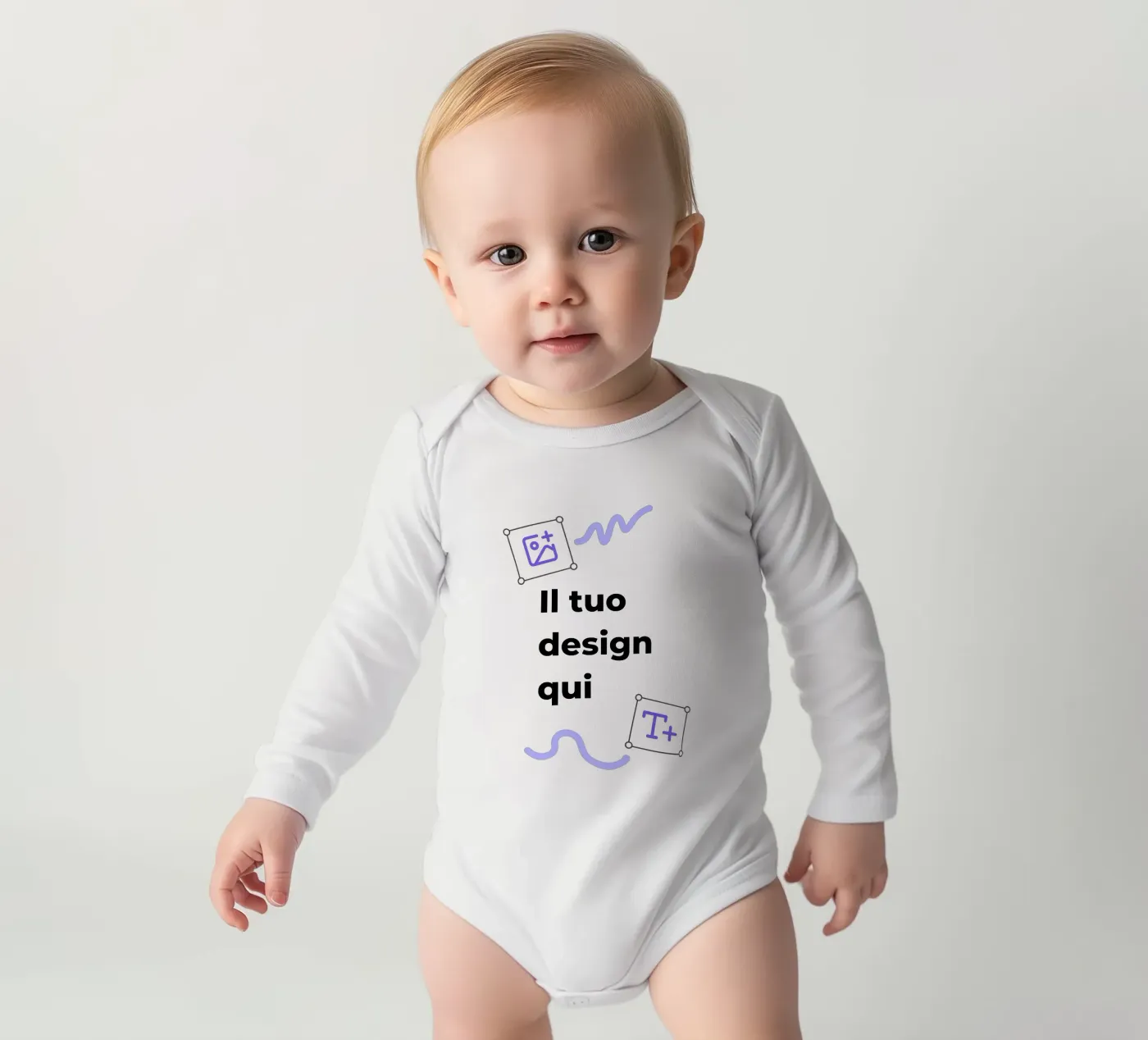 Il tuo design qui Langarm Babybody von JUNIQE