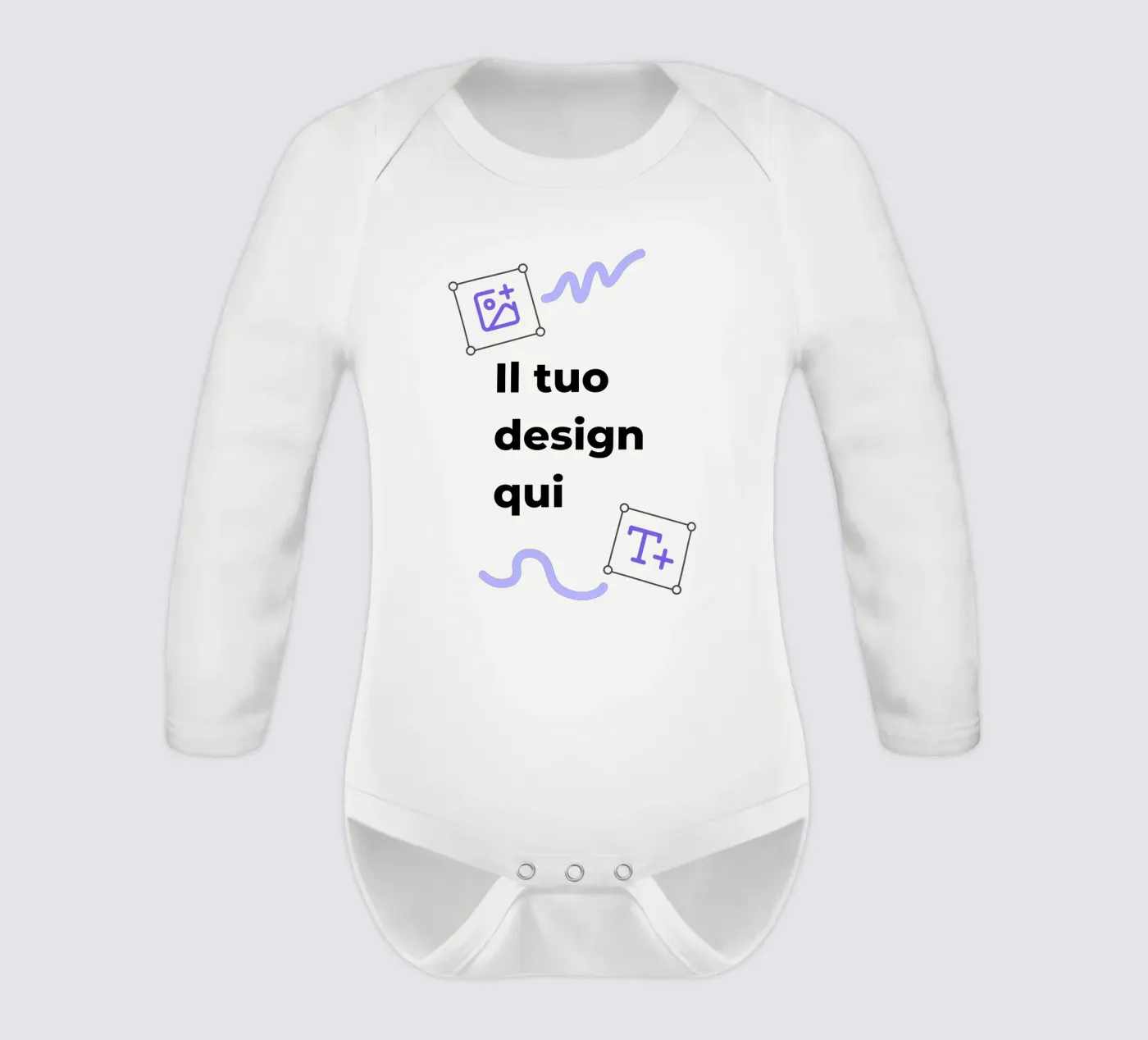 Il tuo design qui Langarm Babybody von JUNIQE