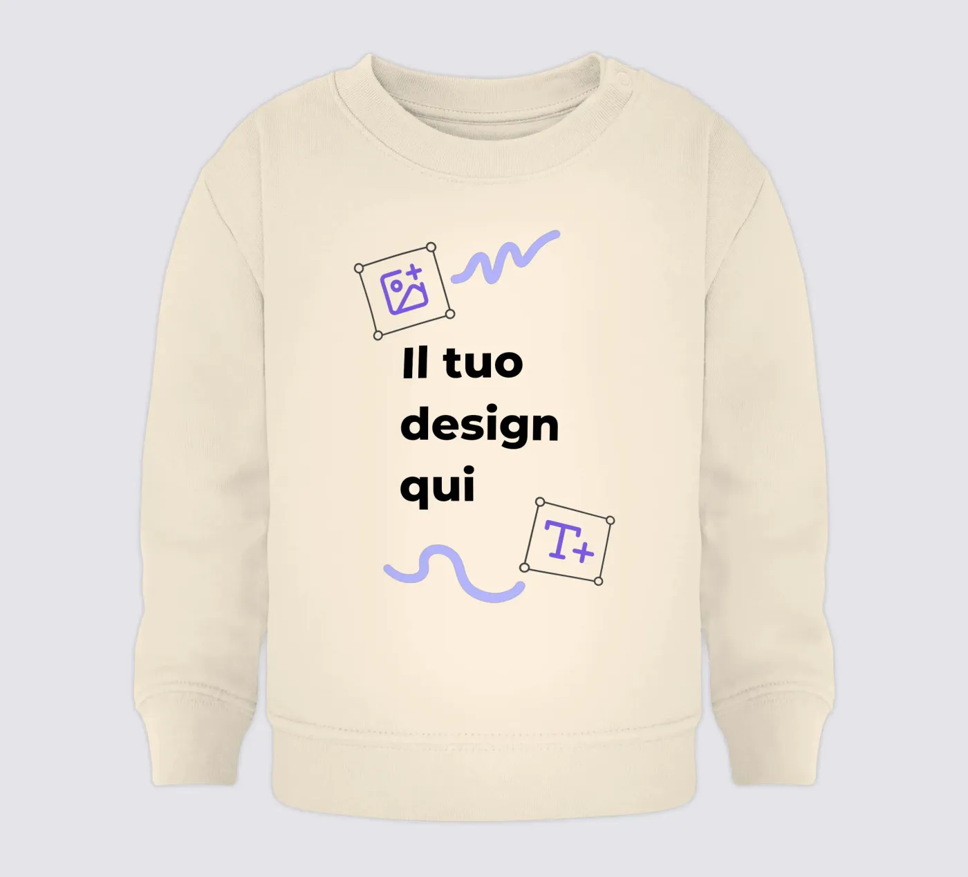 Il tuo design qui felpa neonato da JUNIQE
