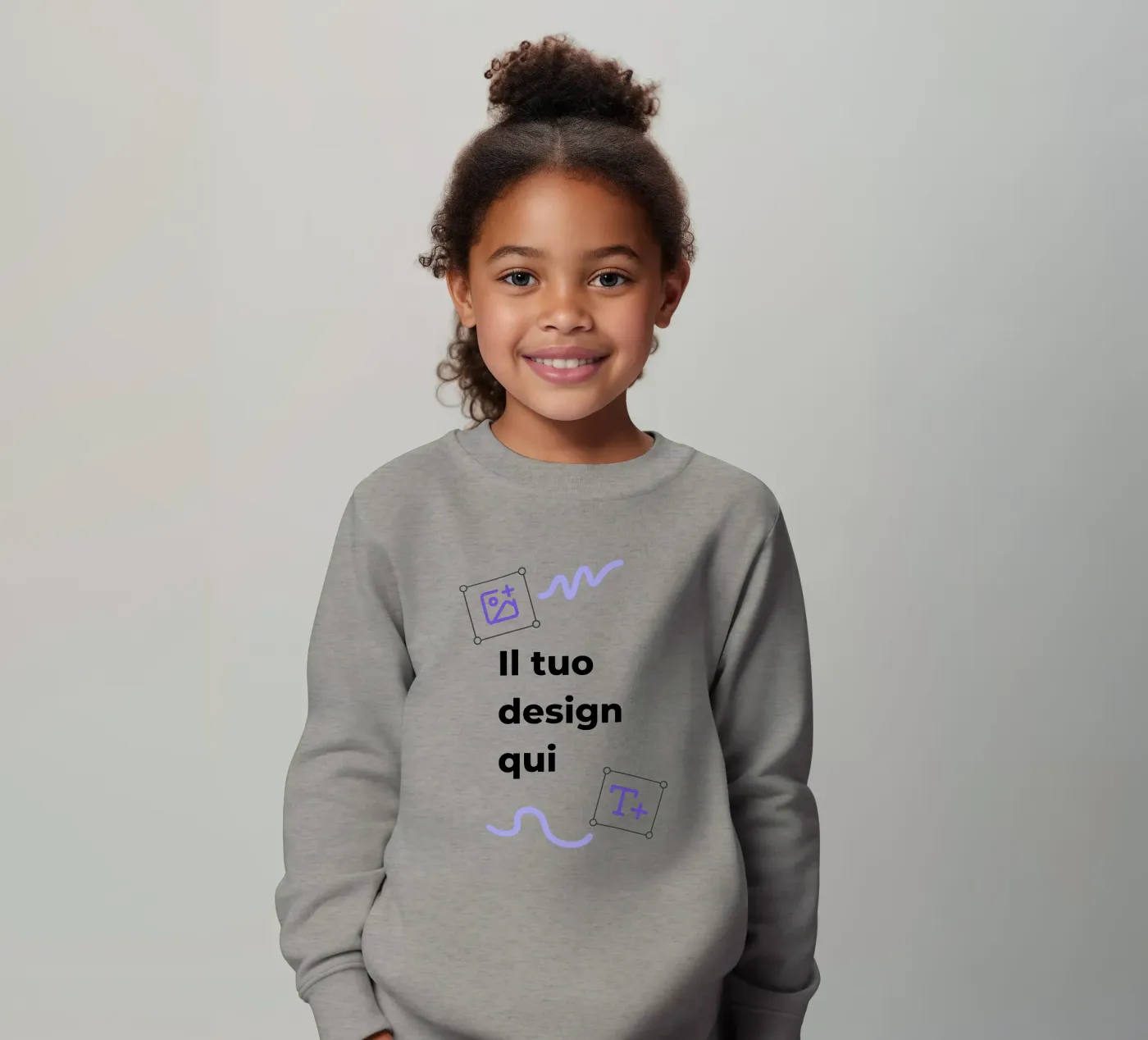 Il tuo design qui Kinder Sweatshirt von JUNIQE