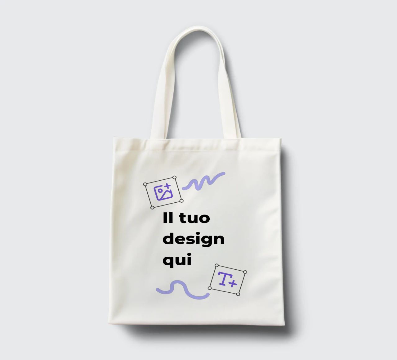Il tuo design qui borsa in juta da JUNIQE