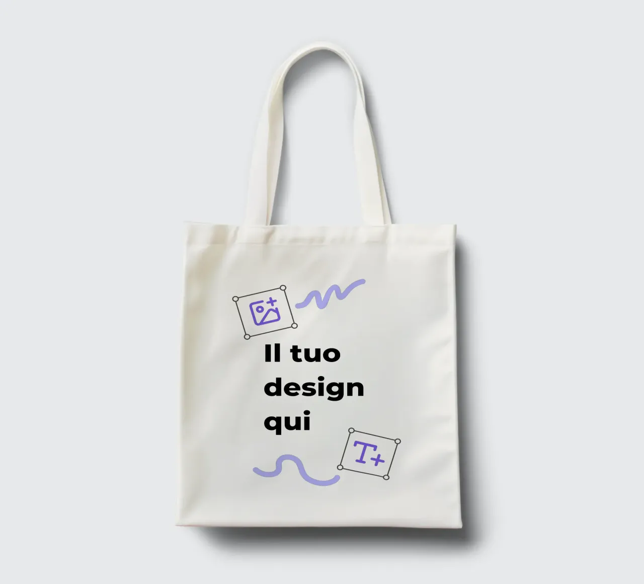 Il tuo design qui borsa in juta da JUNIQE